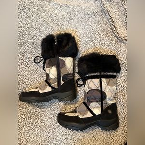 Coach Fur Snow Boots W 8.5